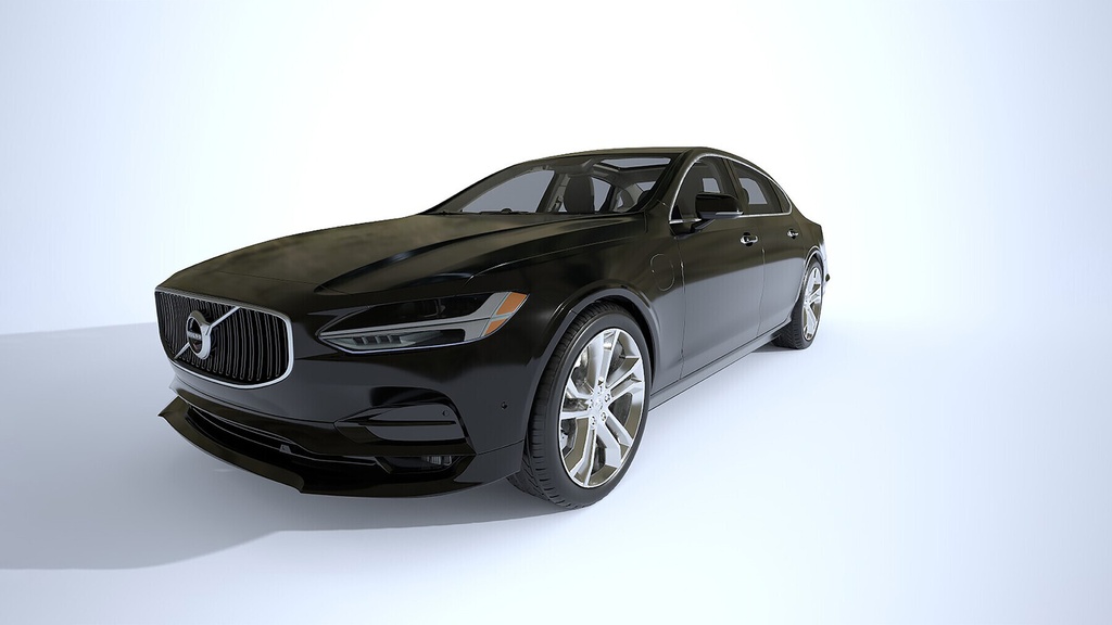 Volvo S90 High-Poly Pbr Car With Full Interior