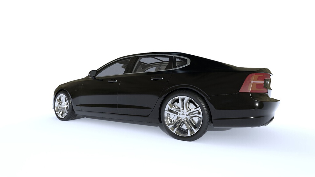Volvo S90 High-Poly Pbr Car With Full Interior