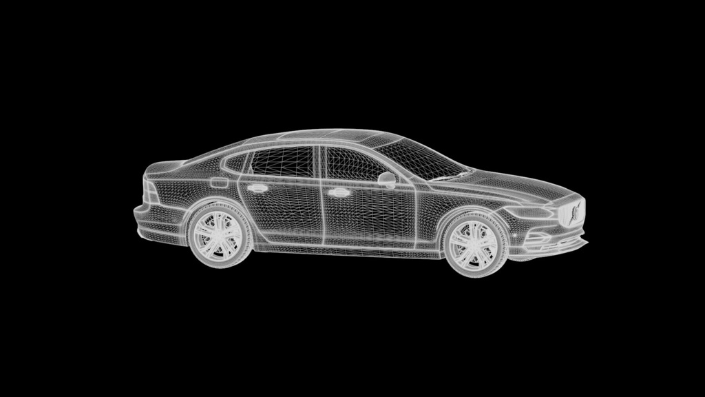 Volvo S90 High-Poly Pbr Car With Full Interior