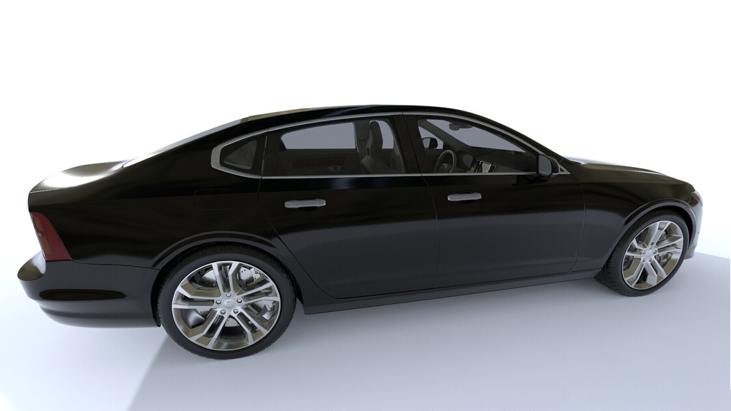 Volvo S90 High-Poly Pbr Car With Full Interior