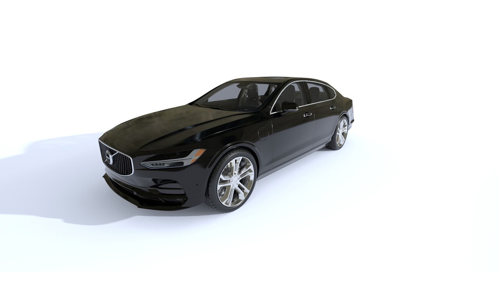 Volvo S90 High-Poly Pbr Car With Full Interior