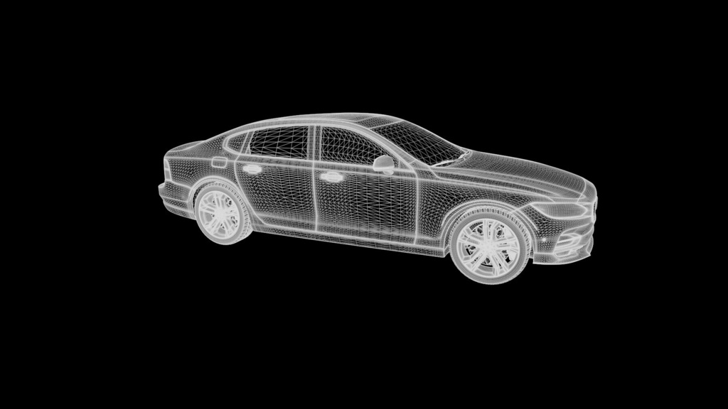 Volvo S90 High-Poly Pbr Car With Full Interior
