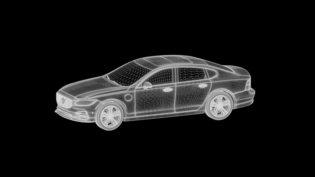 Volvo S90 High-Poly Pbr Car With Full Interior