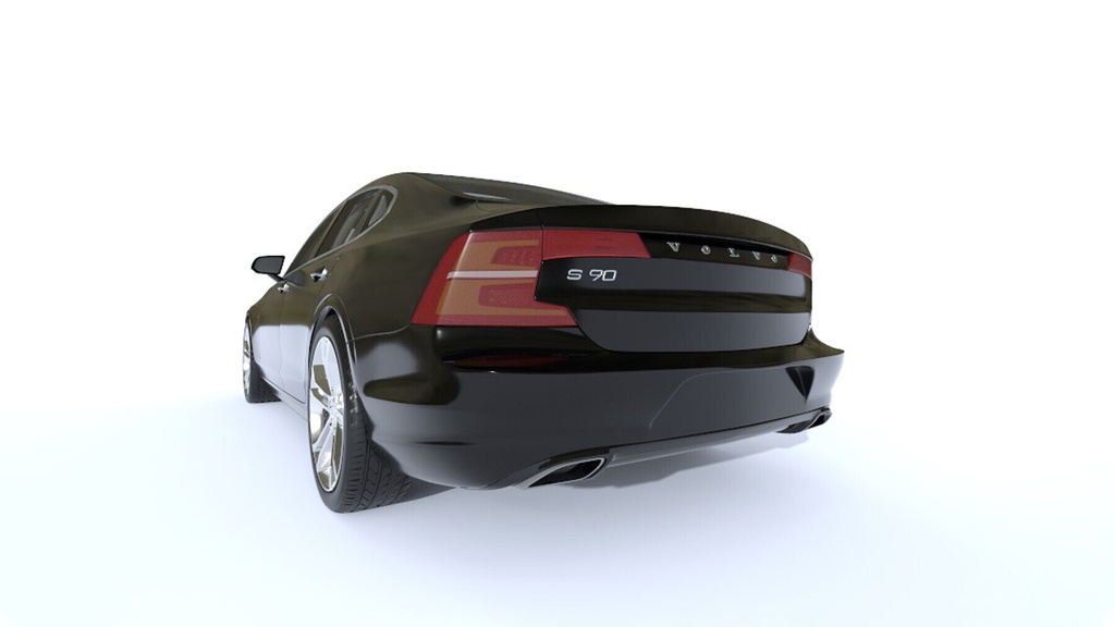 Volvo S90 High-Poly Pbr Car With Full Interior