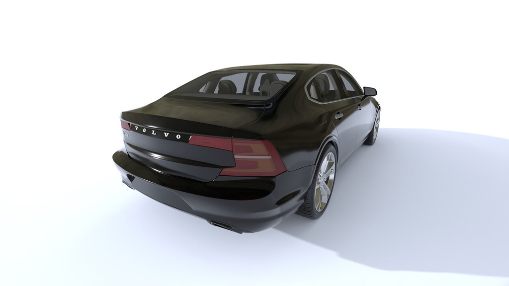 Volvo S90 High-Poly Pbr Car With Full Interior