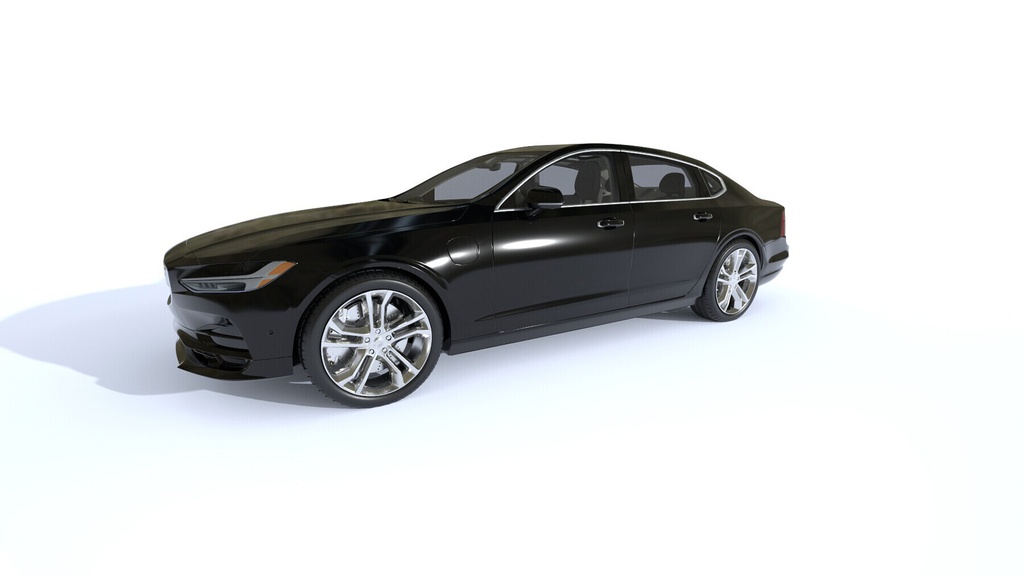 Volvo S90 High-Poly Pbr Car With Full Interior