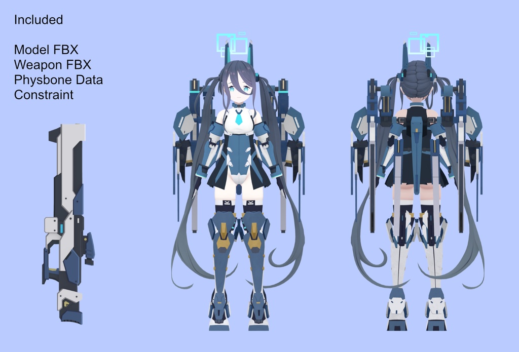 Tendou Aris (Armed) / Unity & VRChat用