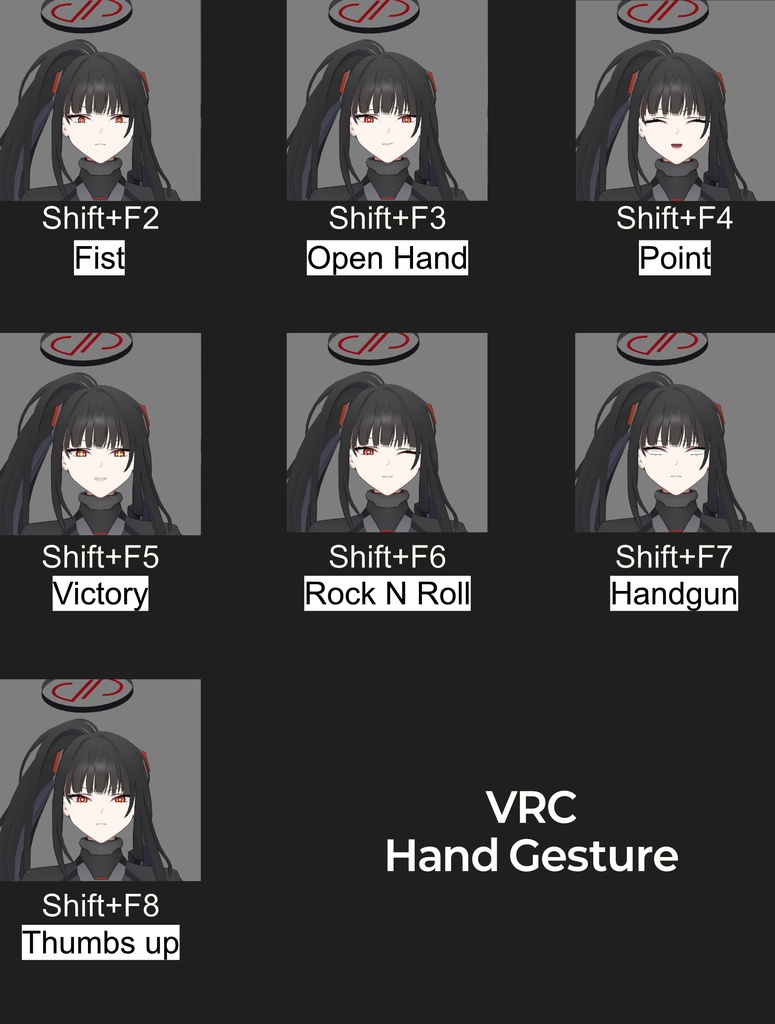 Tsukatsuki Rio (Armed) / Unity & VRChat用