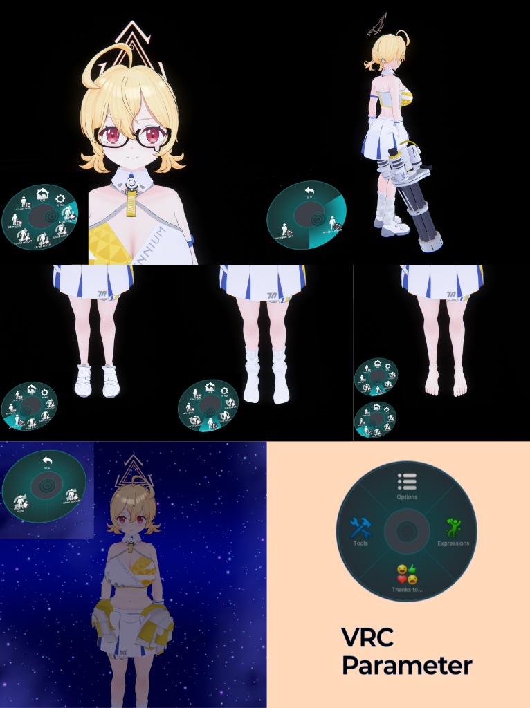 Toyomi Kotori (Cheerleader) / Unity & VRChat用