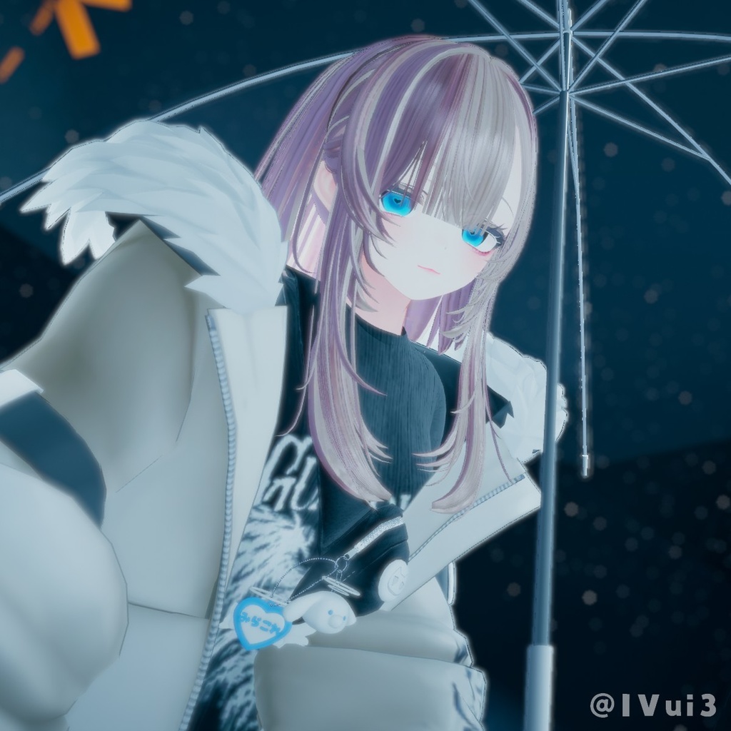 【FREE】暗いところで♡が際立つこあくまおめめ_eyeTexture&makeupTexture【マヌカmanuka専用】