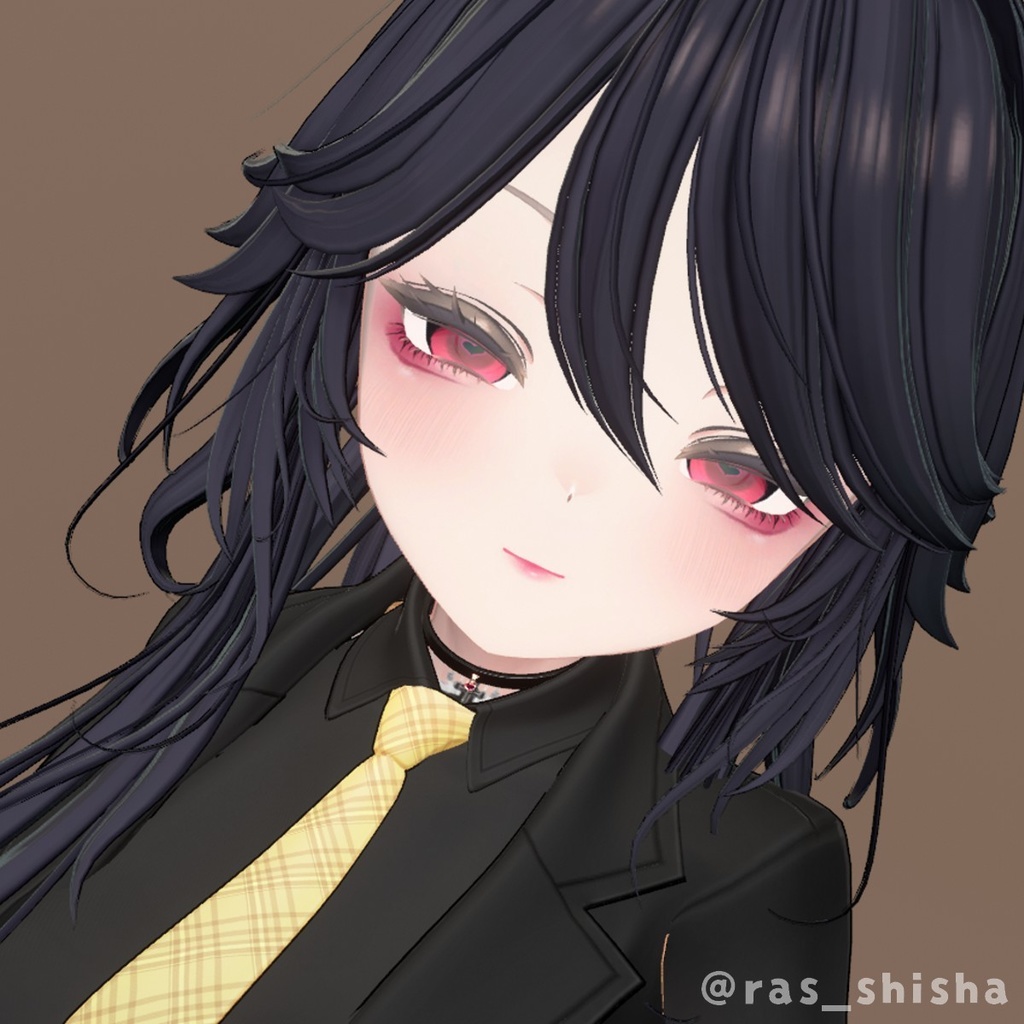 【FREE】暗いところで♡が際立つこあくまおめめ_eyeTexture&makeupTexture【マヌカmanuka専用】