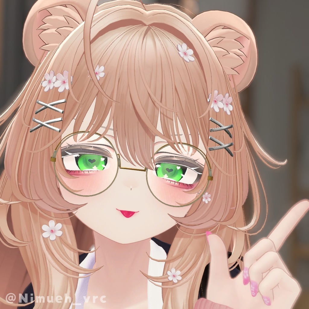 【FREE】暗いところで♡が際立つこあくまおめめ_eyeTexture&makeupTexture【マヌカmanuka専用】