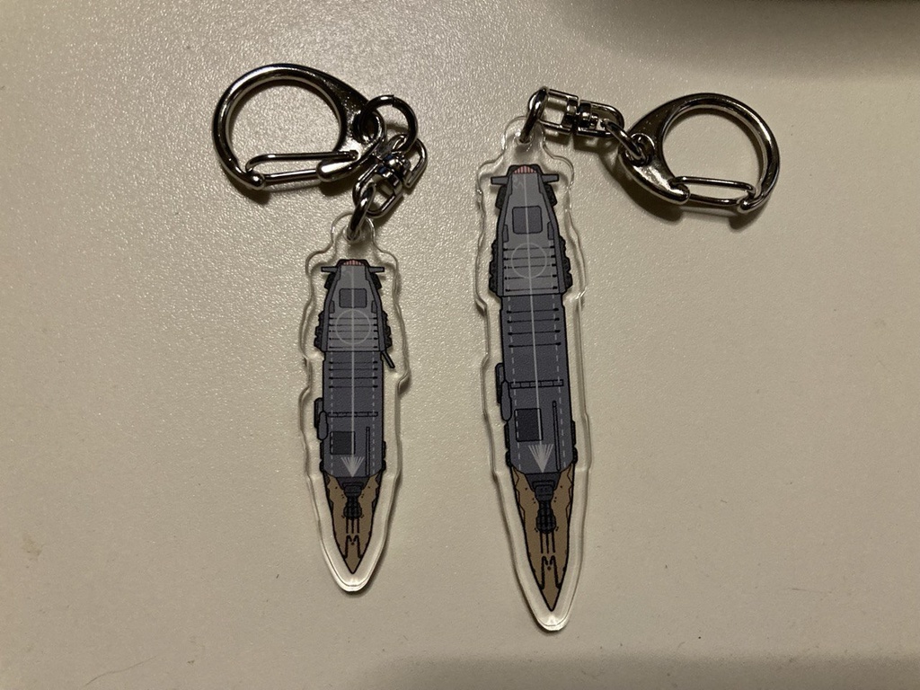 伊勢改二甲板キーホルダー(架空の航空戦艦)リアルタイプ