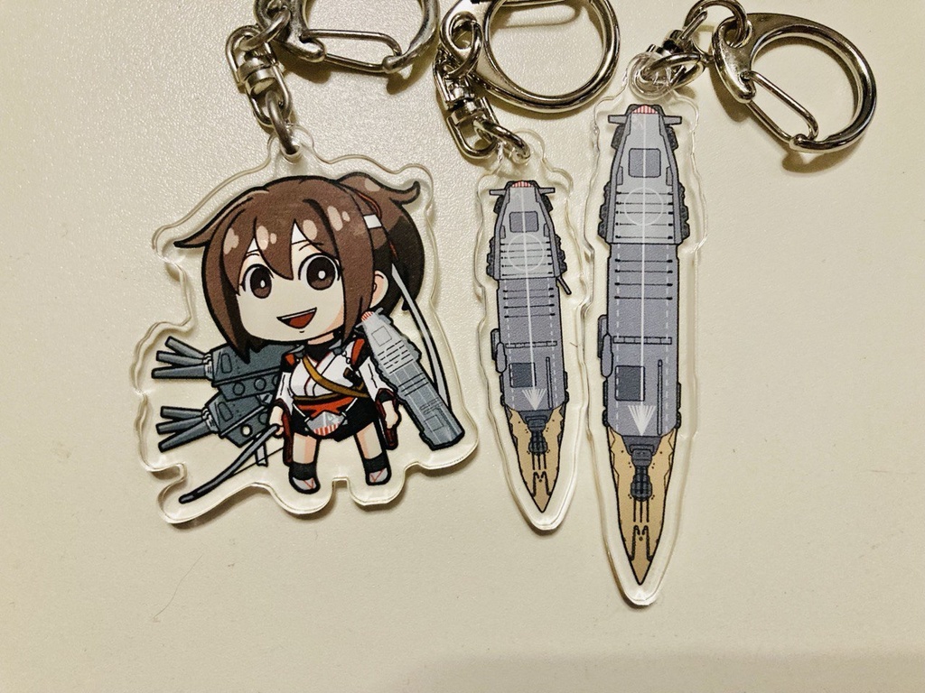 伊勢改二甲板キーホルダー(架空の航空戦艦)SDタイプ