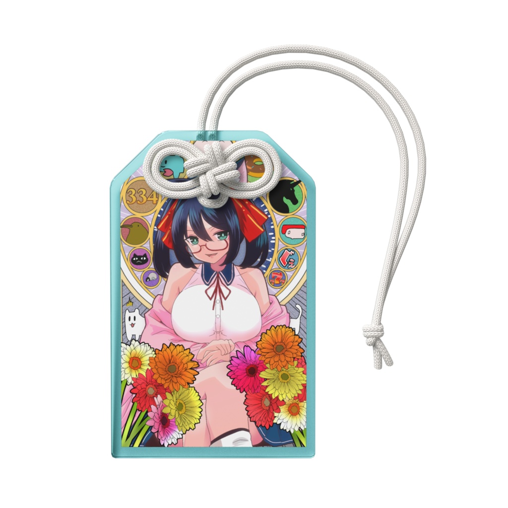 不条 理 2025年7周年イラストのアクリルお守り