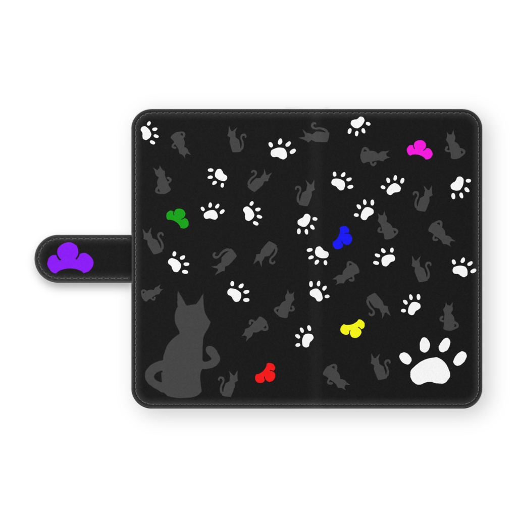 android スマホケース 【猫、松】