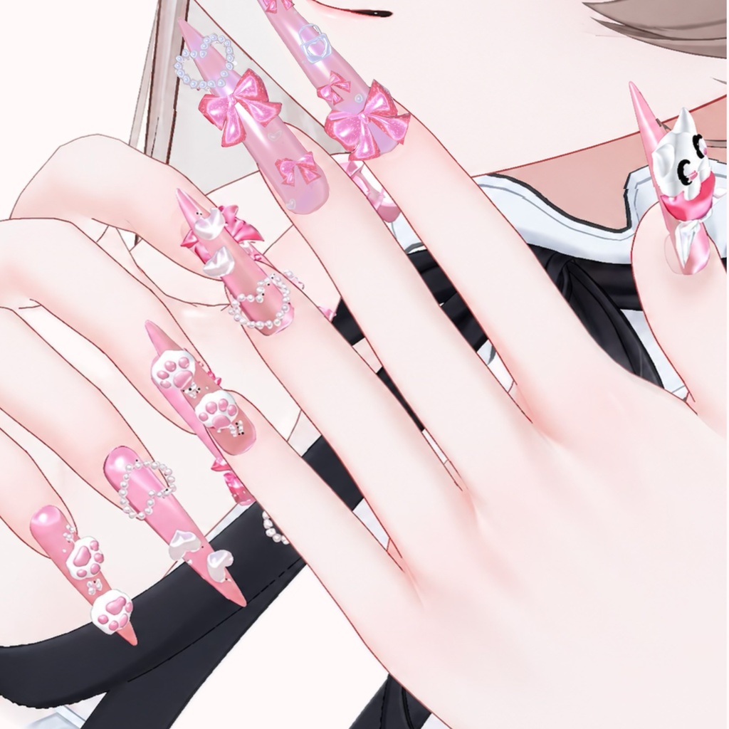 【MA対応】Cat♡Drops Nail~ちゅるん肉球ネイル