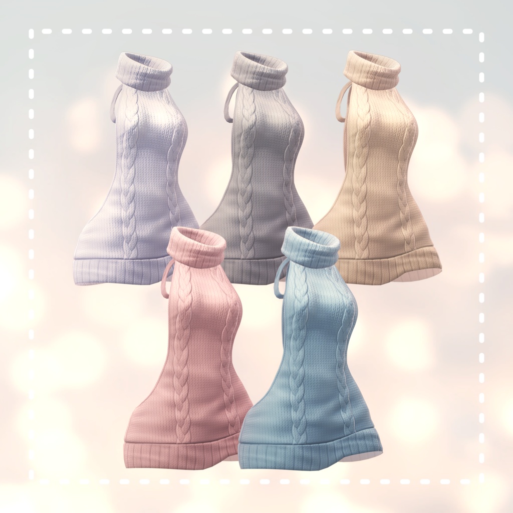 Rindo『竜胆1.04 PB』例のセーター Open back sweater