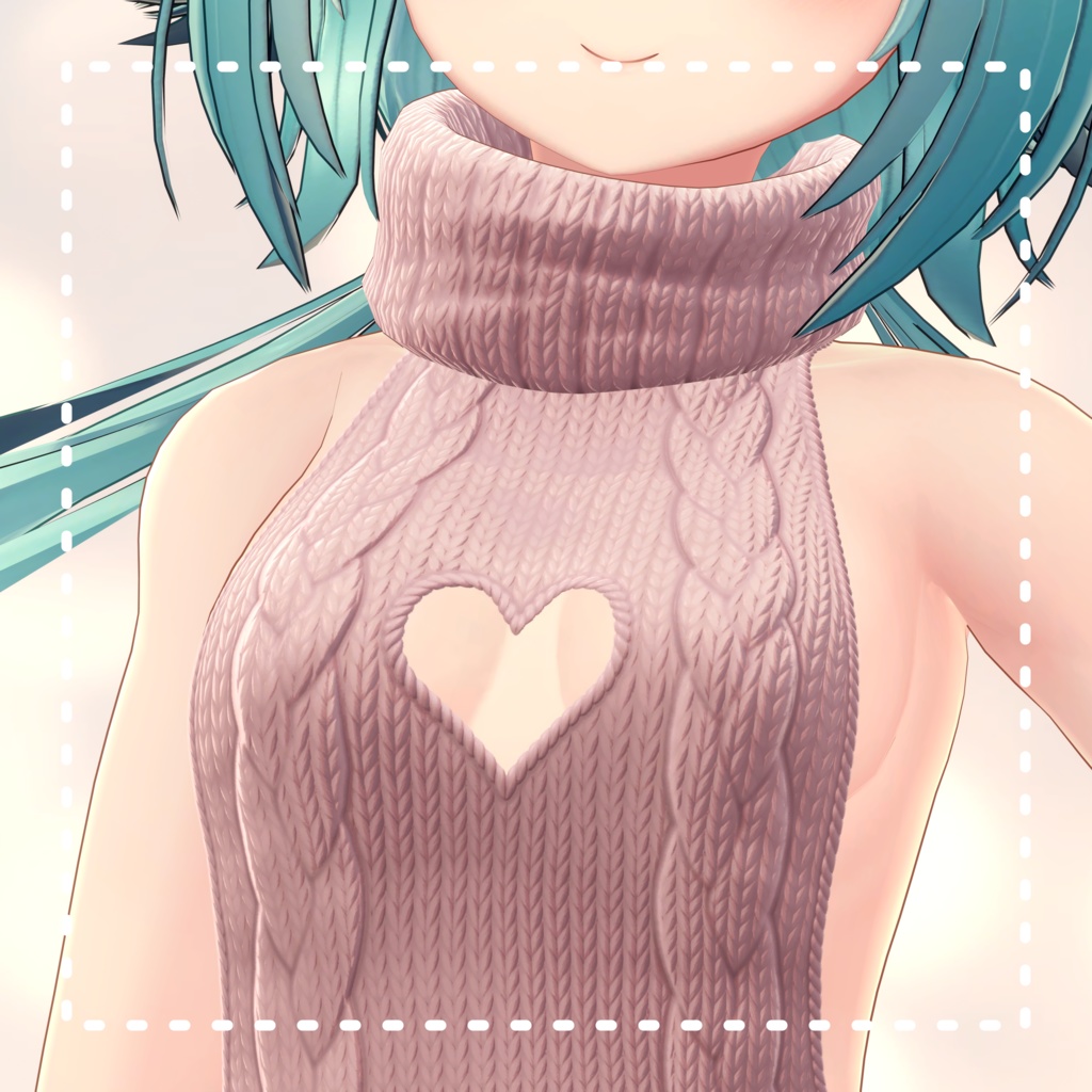 Rindo『竜胆1.04 PB』例のセーター Open back sweater