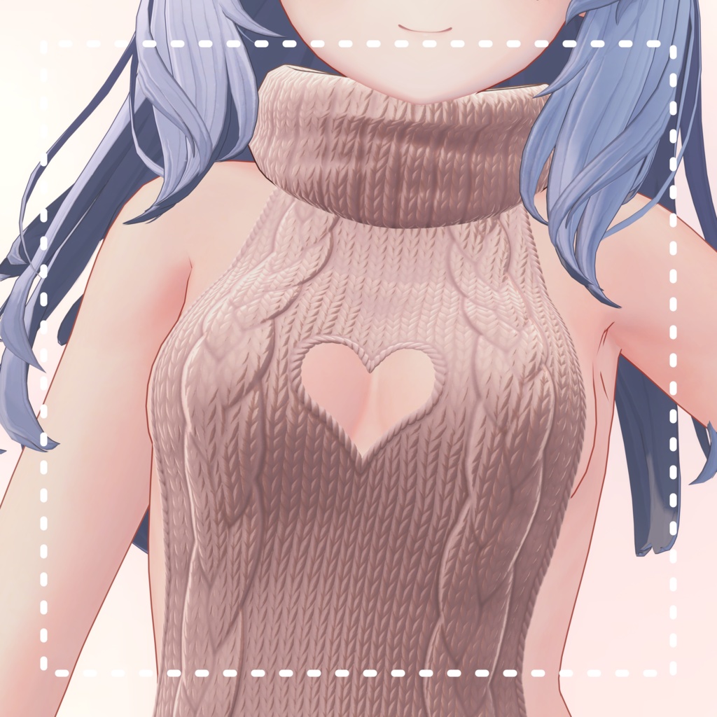 Kikyo『桔梗1.03 PB』例のセーター Open back sweater