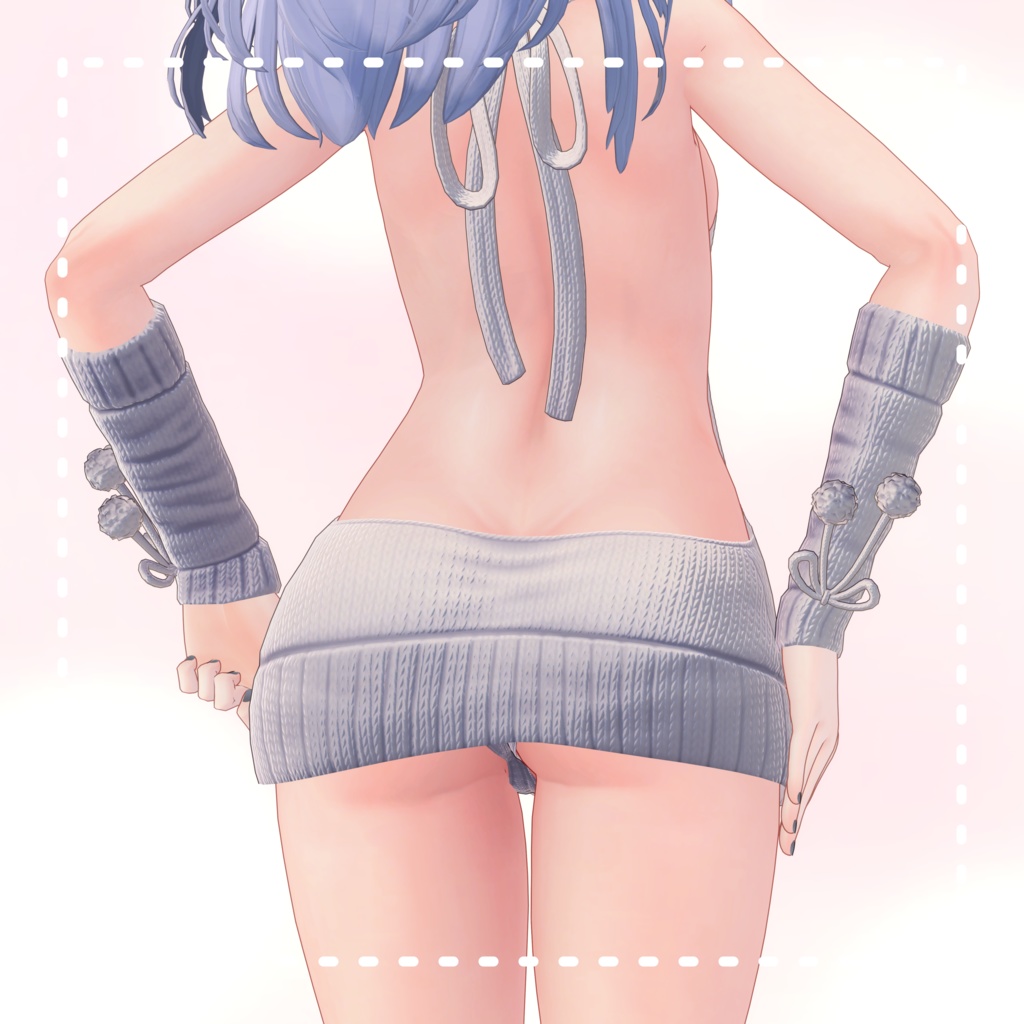 Kikyo『桔梗1.03 PB』例のセーター Open back sweater