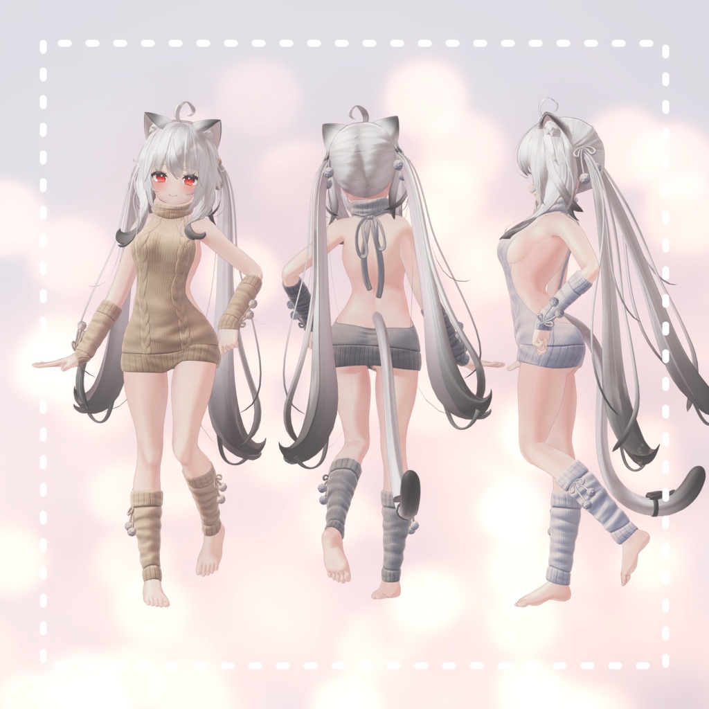 Maya『舞夜1.02.2 PB』例のセーター Open back sweater