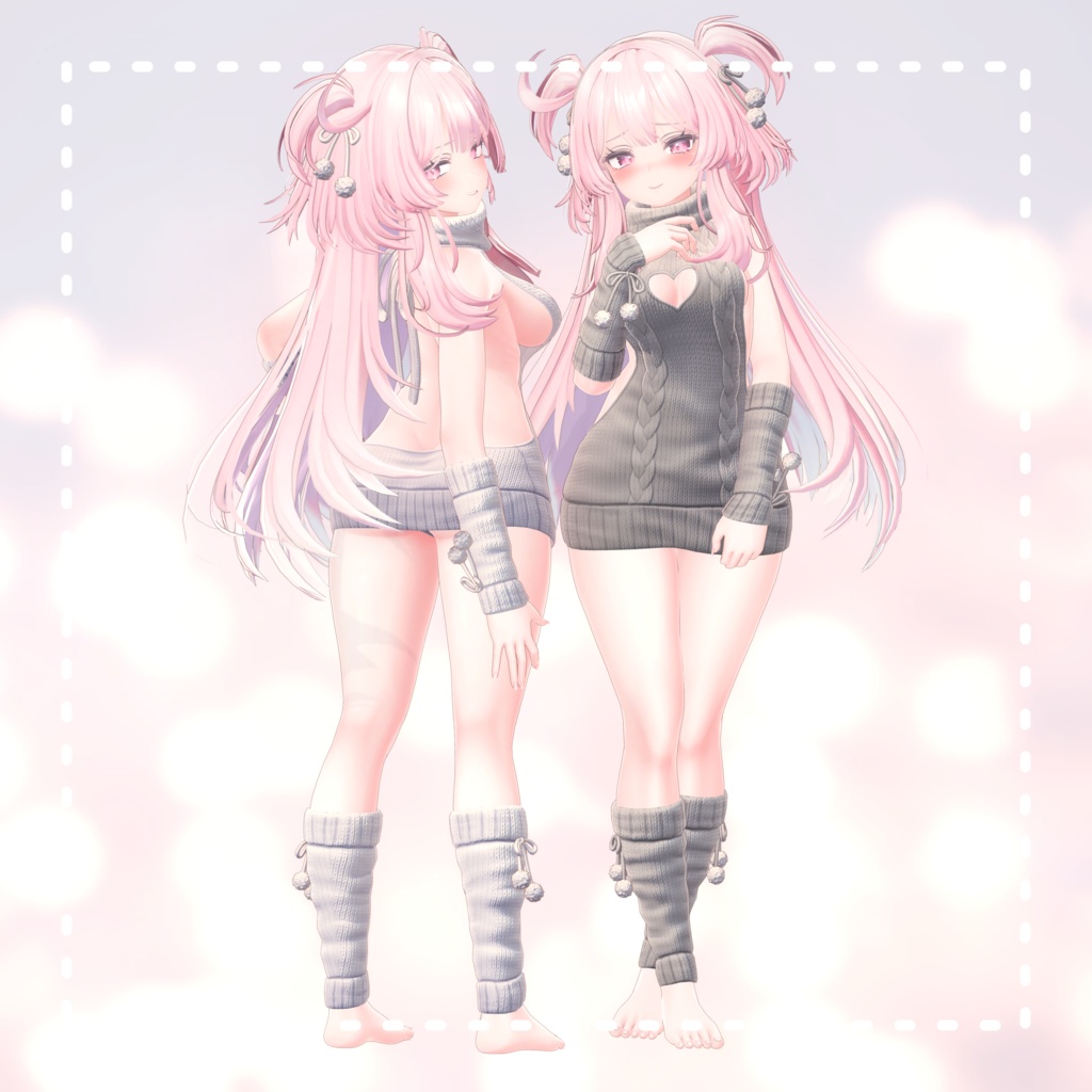 Selestia『セレスティア PB』例のセーター Open back sweater