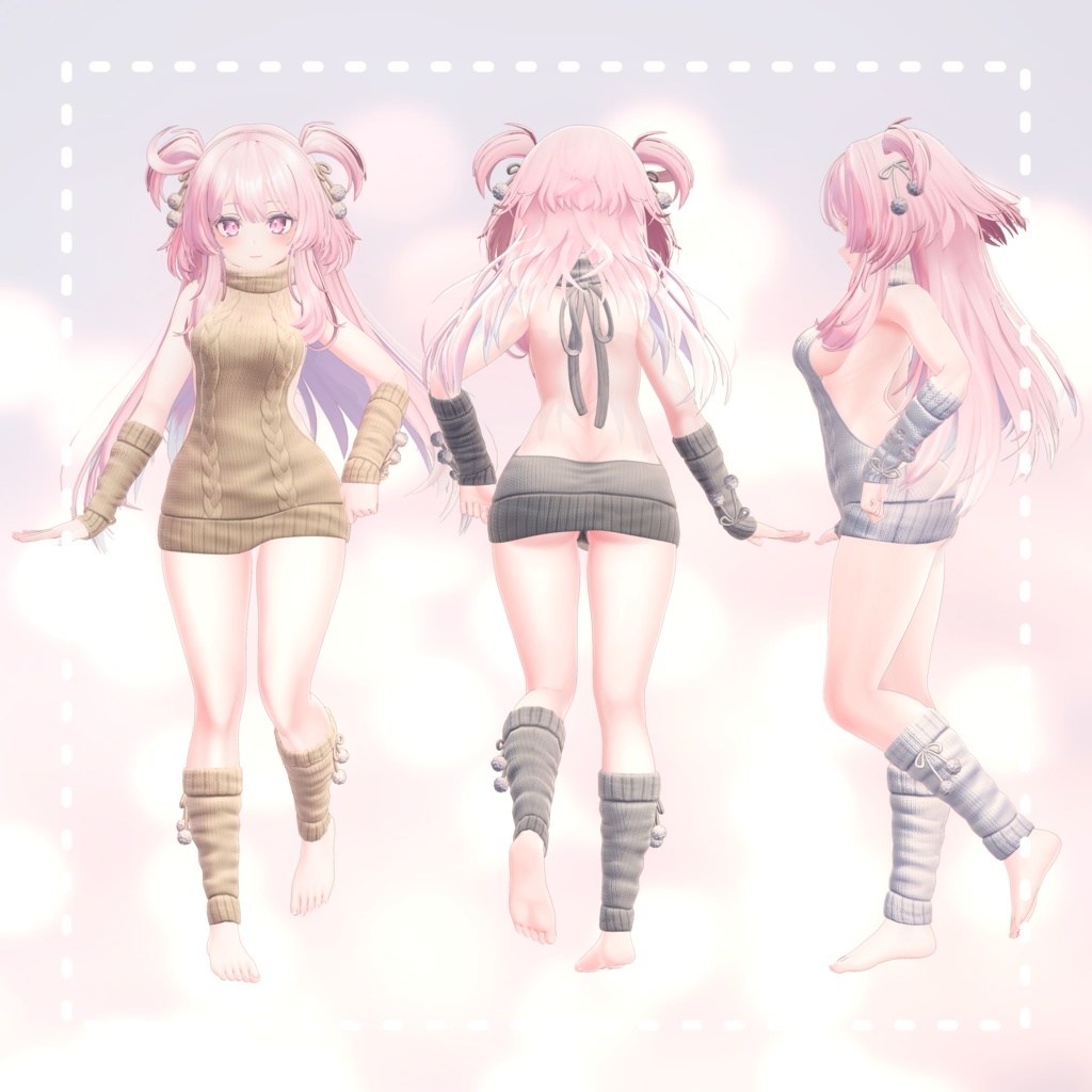 Selestia『セレスティア PB』例のセーター Open back sweater