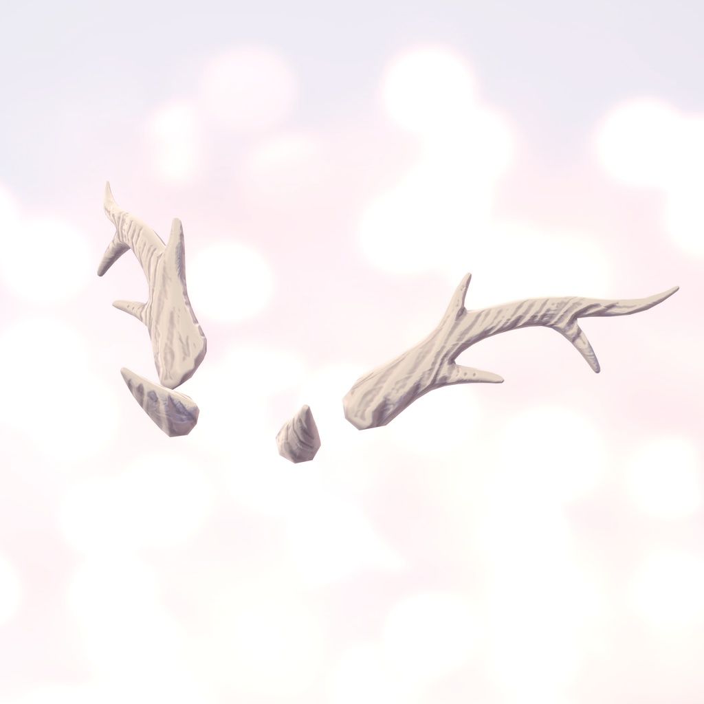 中国龍の尾と角のセット Dragon Set