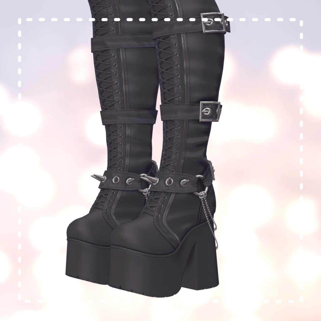 【1アバター対応】 Goth Set - ゴス服