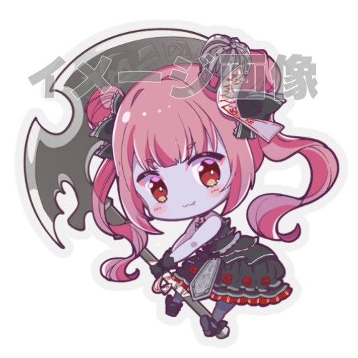 限定復刻ミニキャラアクキー（ゴシック衣装）