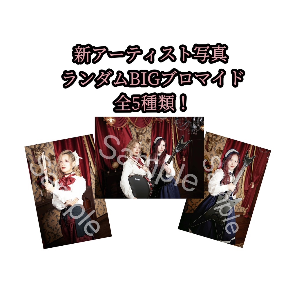 【NEW】新アーティスト写真 BIGブロマイド(ランダム、5種類)