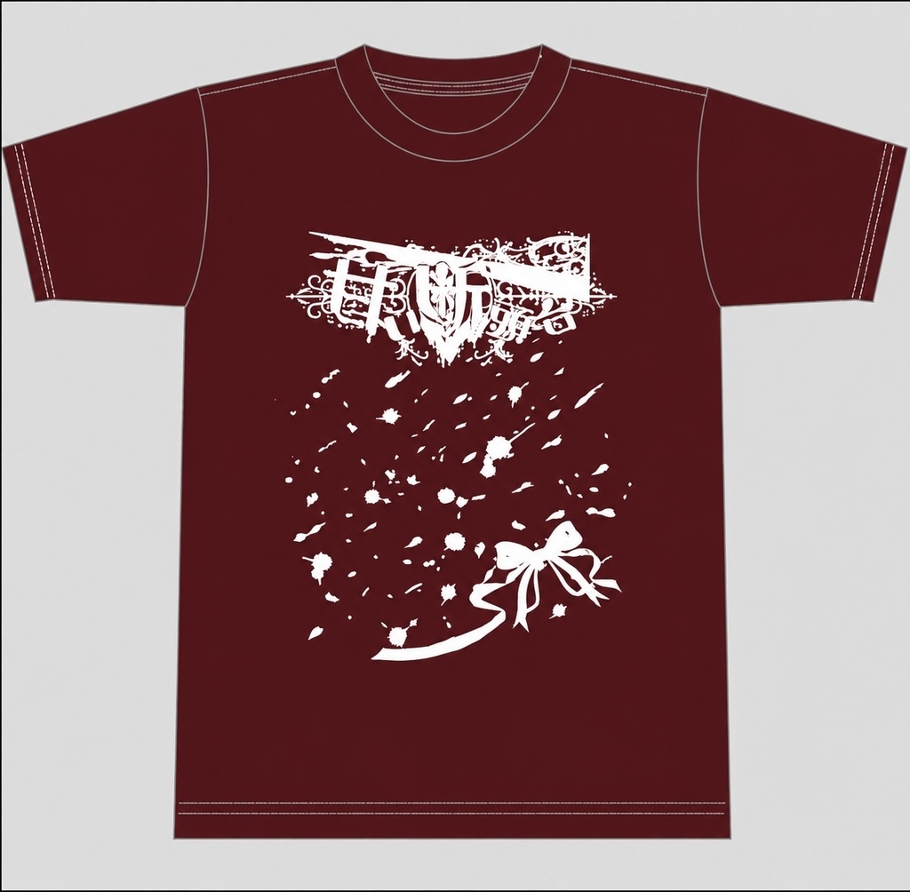 【NEW】血飛沫リボンTシャツ (Mサイズのみ)