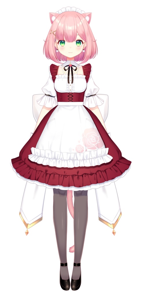 【Live2Dモデル】カスタムできる猫耳メイドちゃん