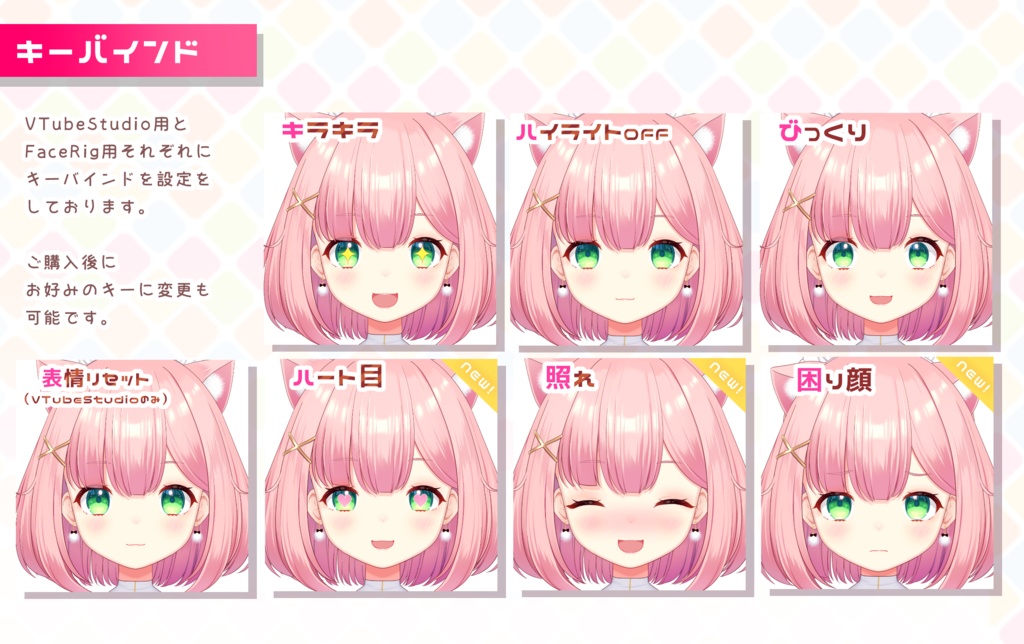 【Live2Dモデル】カスタムできる猫耳メイドちゃん