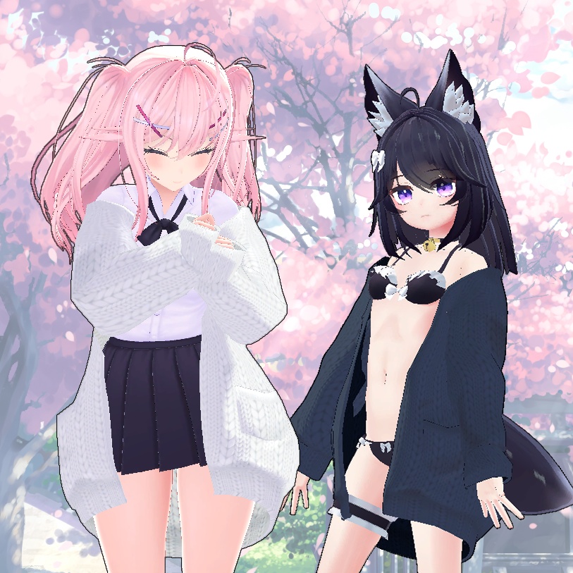 【PB, 複数アバター対応】ダボダボカーディガン