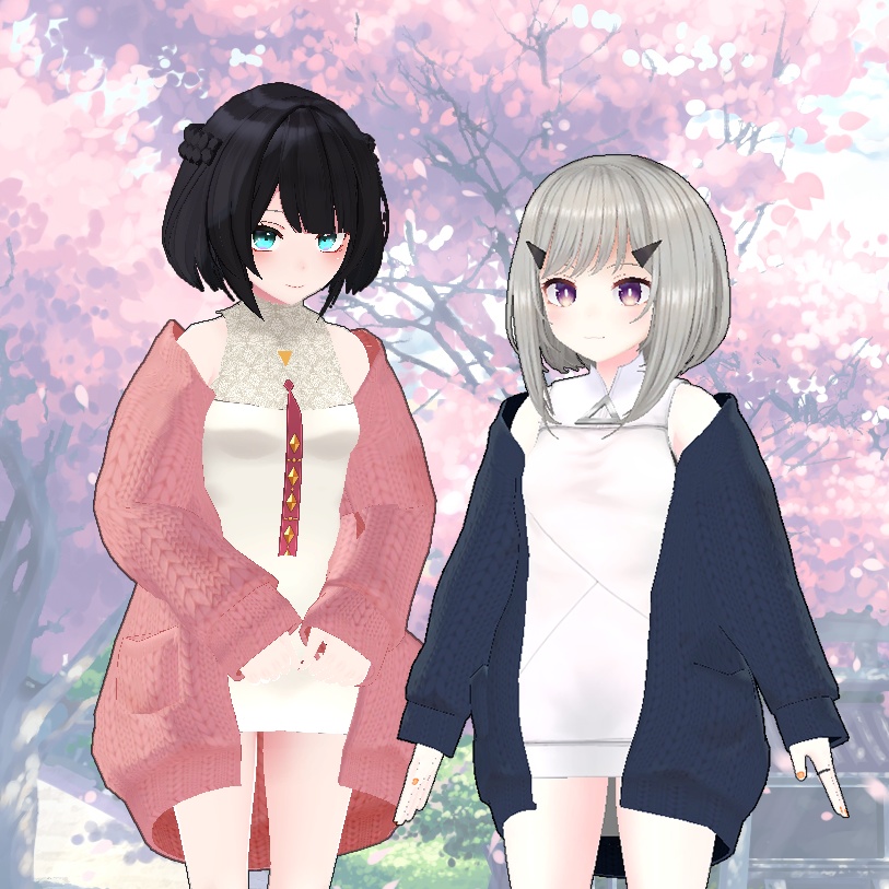 【PB, 複数アバター対応】ダボダボカーディガン