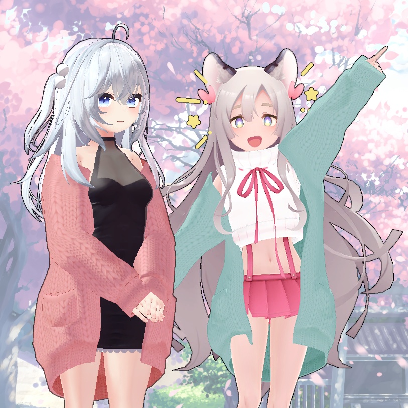 【PB, 複数アバター対応】ダボダボカーディガン