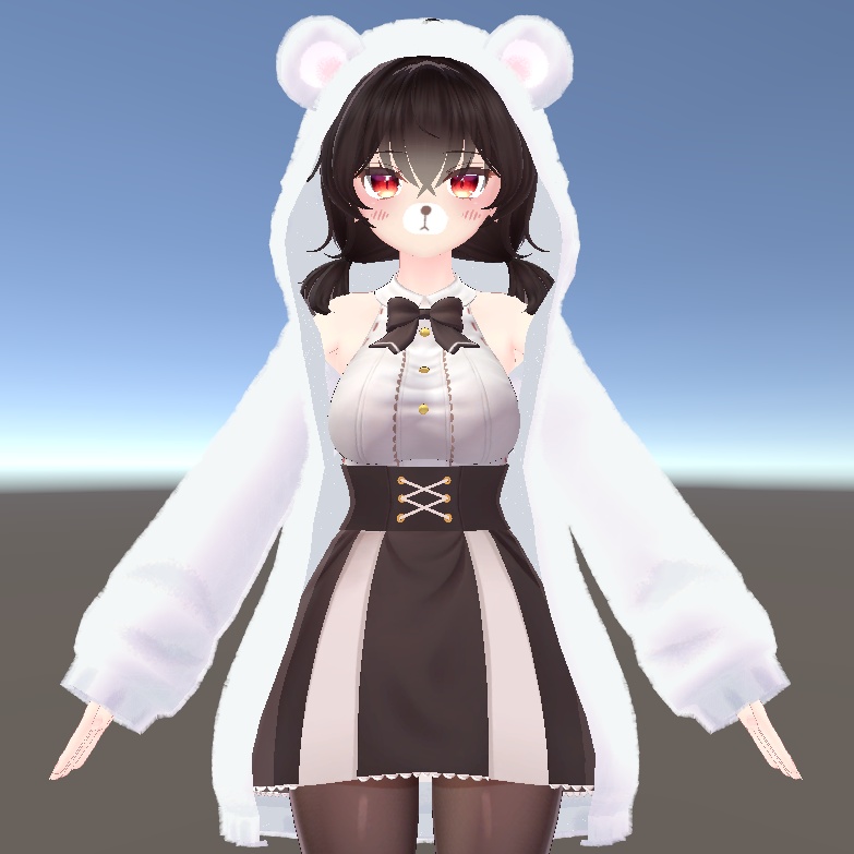 【PB, 複数アバター対応】もこもこベアー