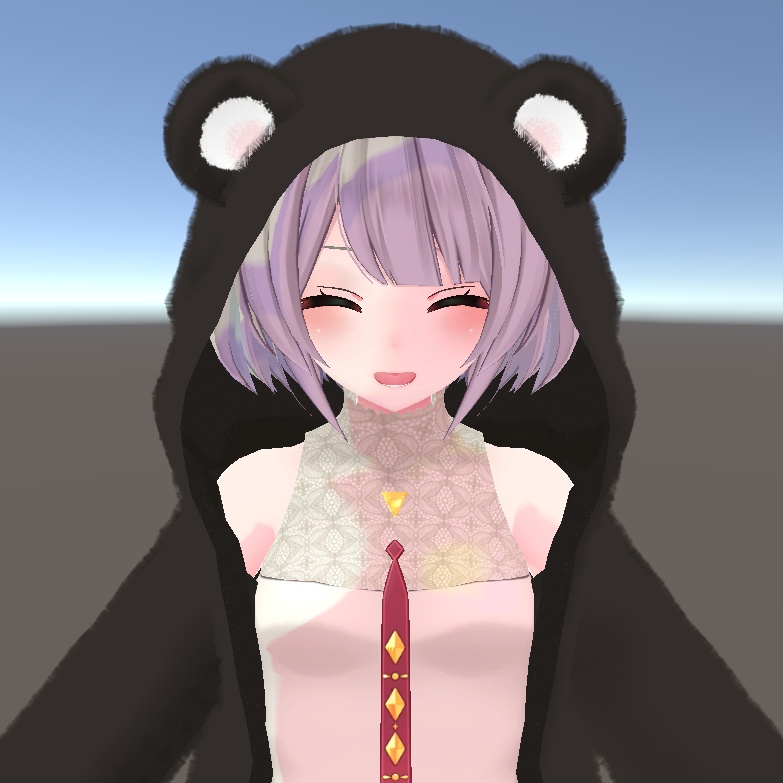 【PB, 複数アバター対応】もこもこベアー