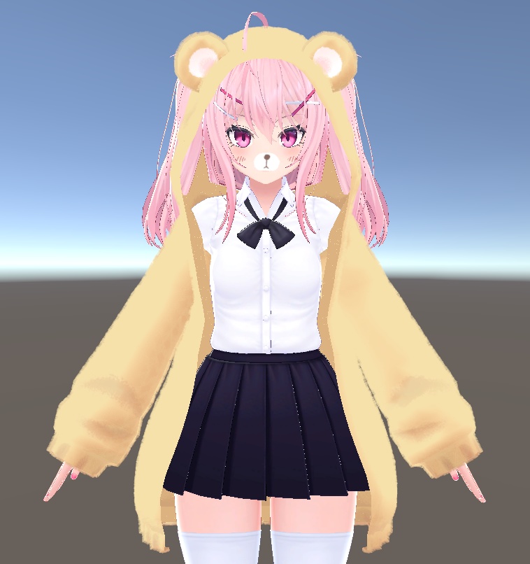 【PB, 複数アバター対応】もこもこベアー