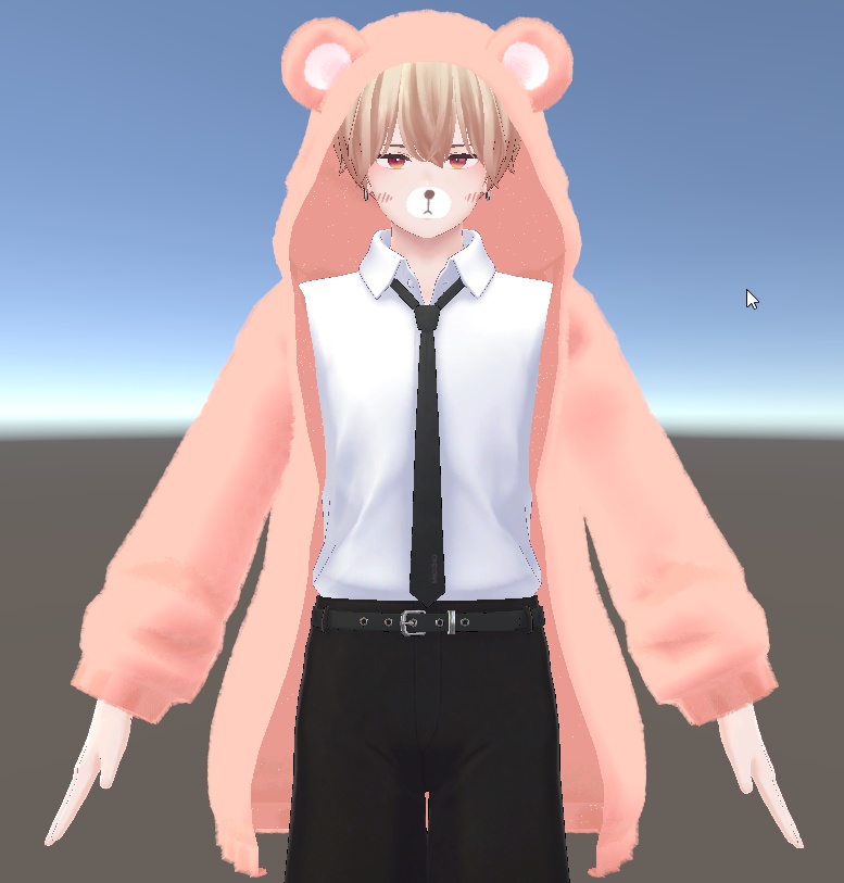 【PB, 複数アバター対応】もこもこベアー