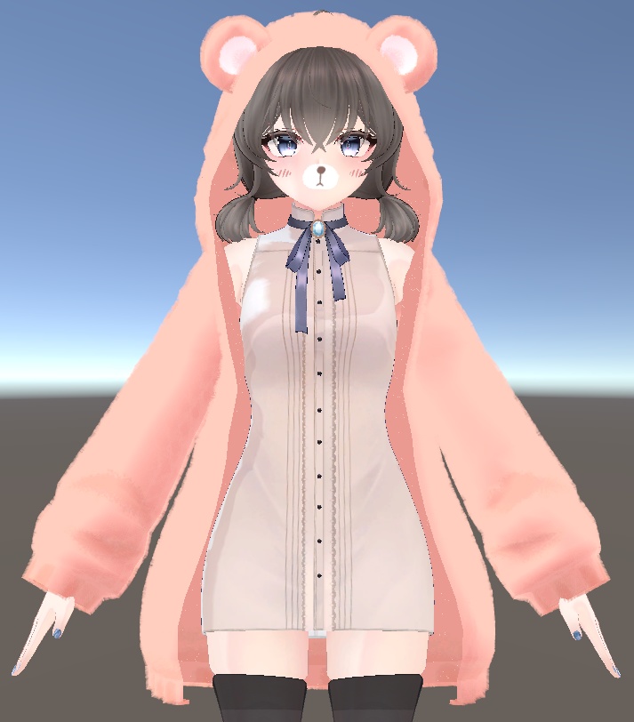 【PB, 複数アバター対応】もこもこベアー
