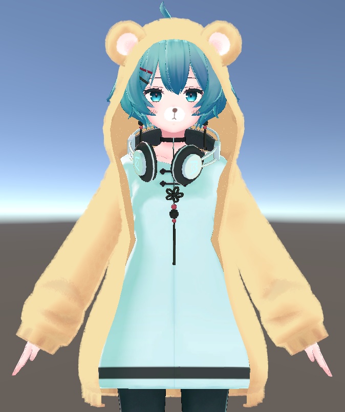 【PB, 複数アバター対応】もこもこベアー