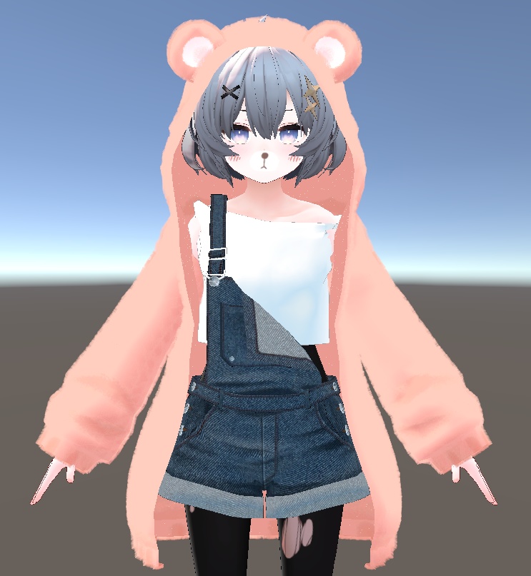 【PB, 複数アバター対応】もこもこベアー