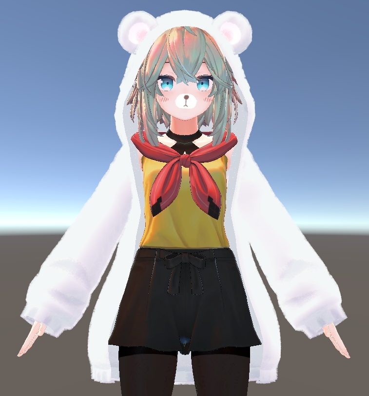 【PB, 複数アバター対応】もこもこベアー