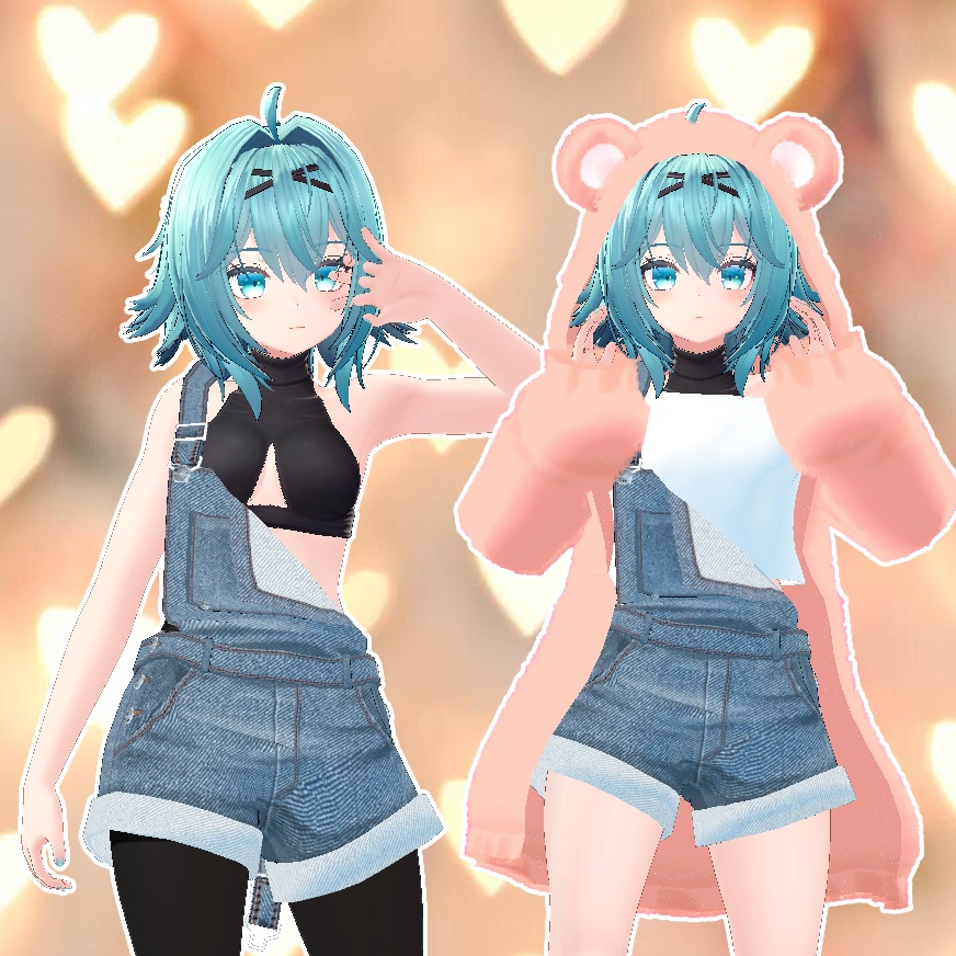 【PB対応】もこもこベアー &オーバーオール for 竜胆