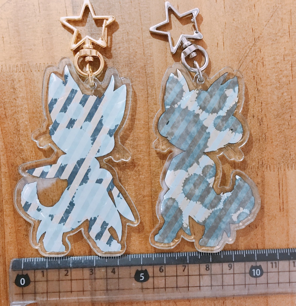 レウコン・メランアクリルキーホルダー