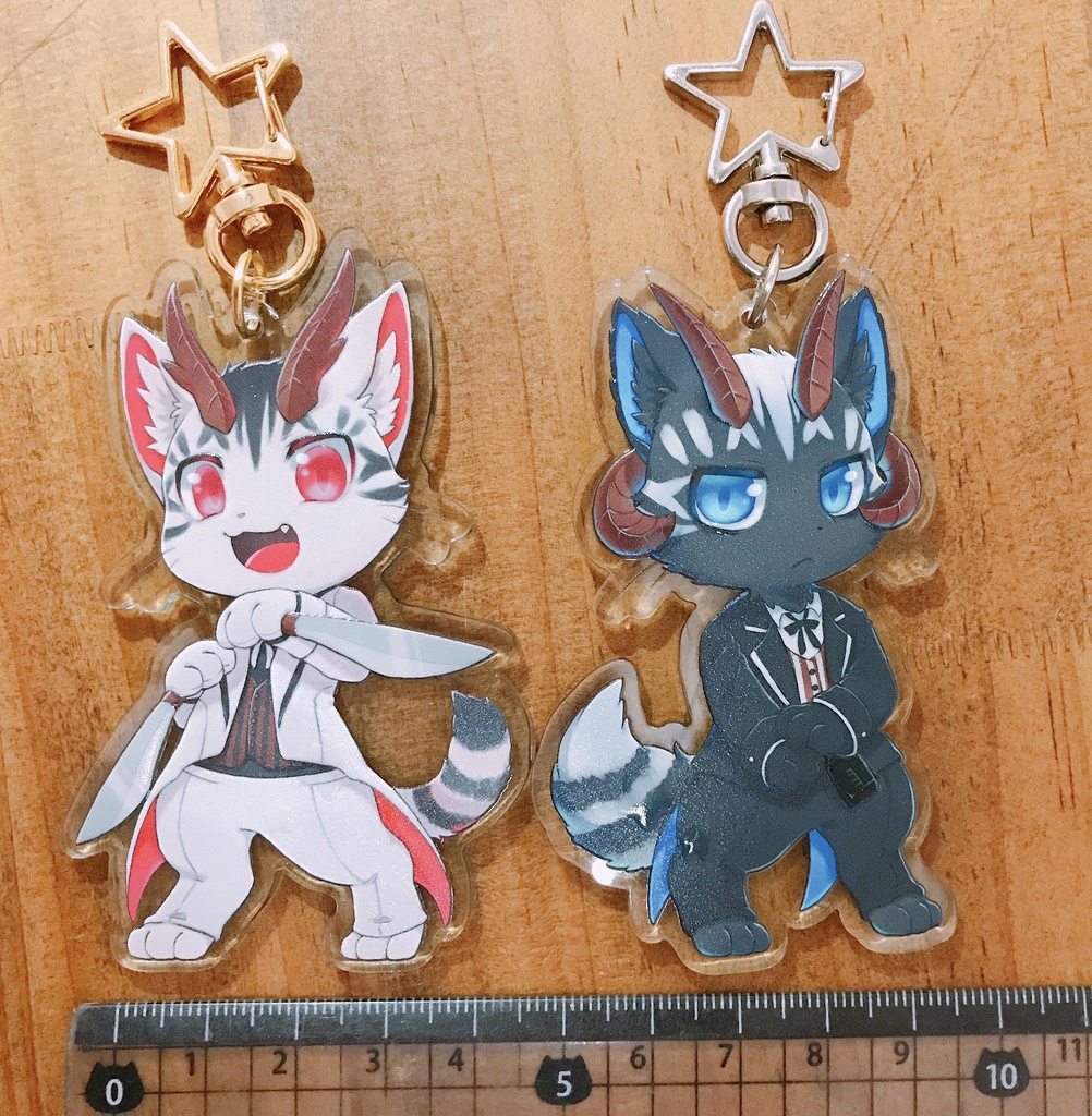 レウコン・メランアクリルキーホルダー