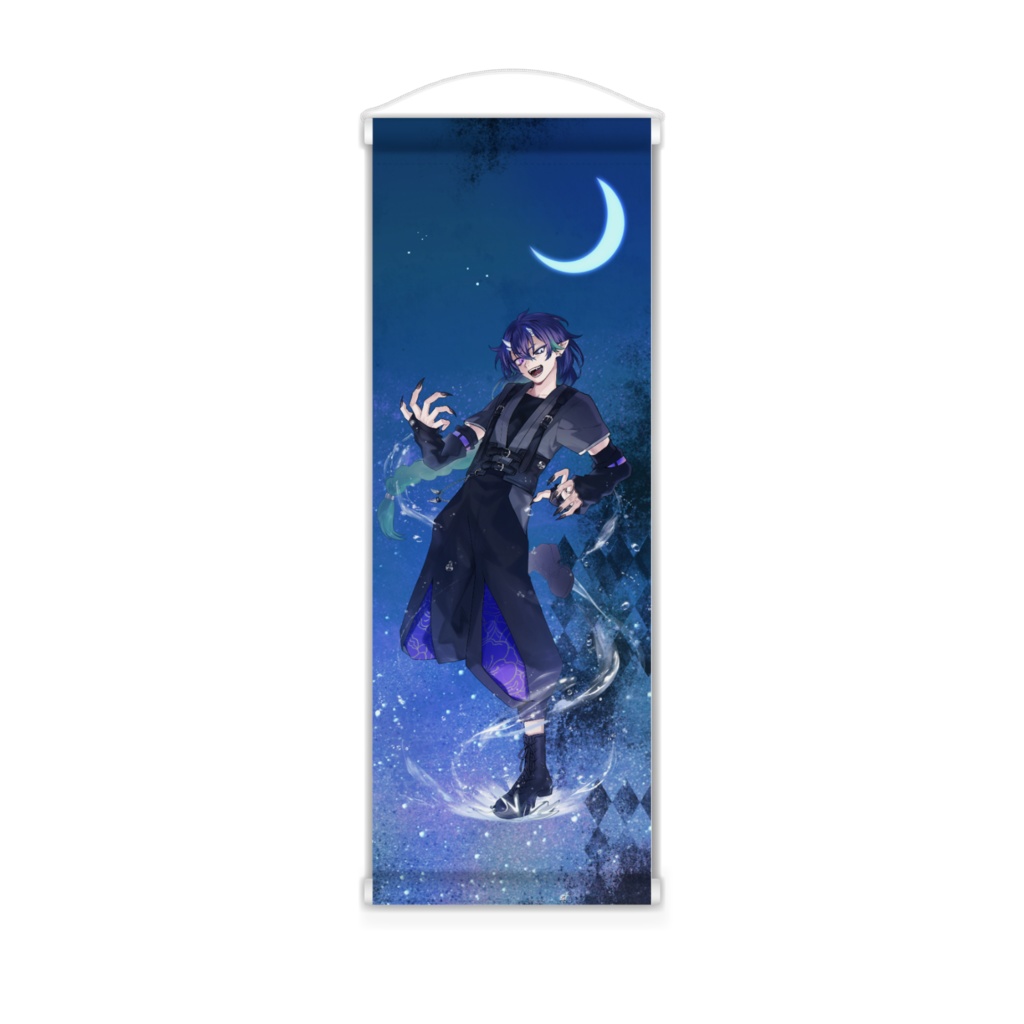 【常設】夜鳴鬼カゲリ キービジュアルミニタペストリー
